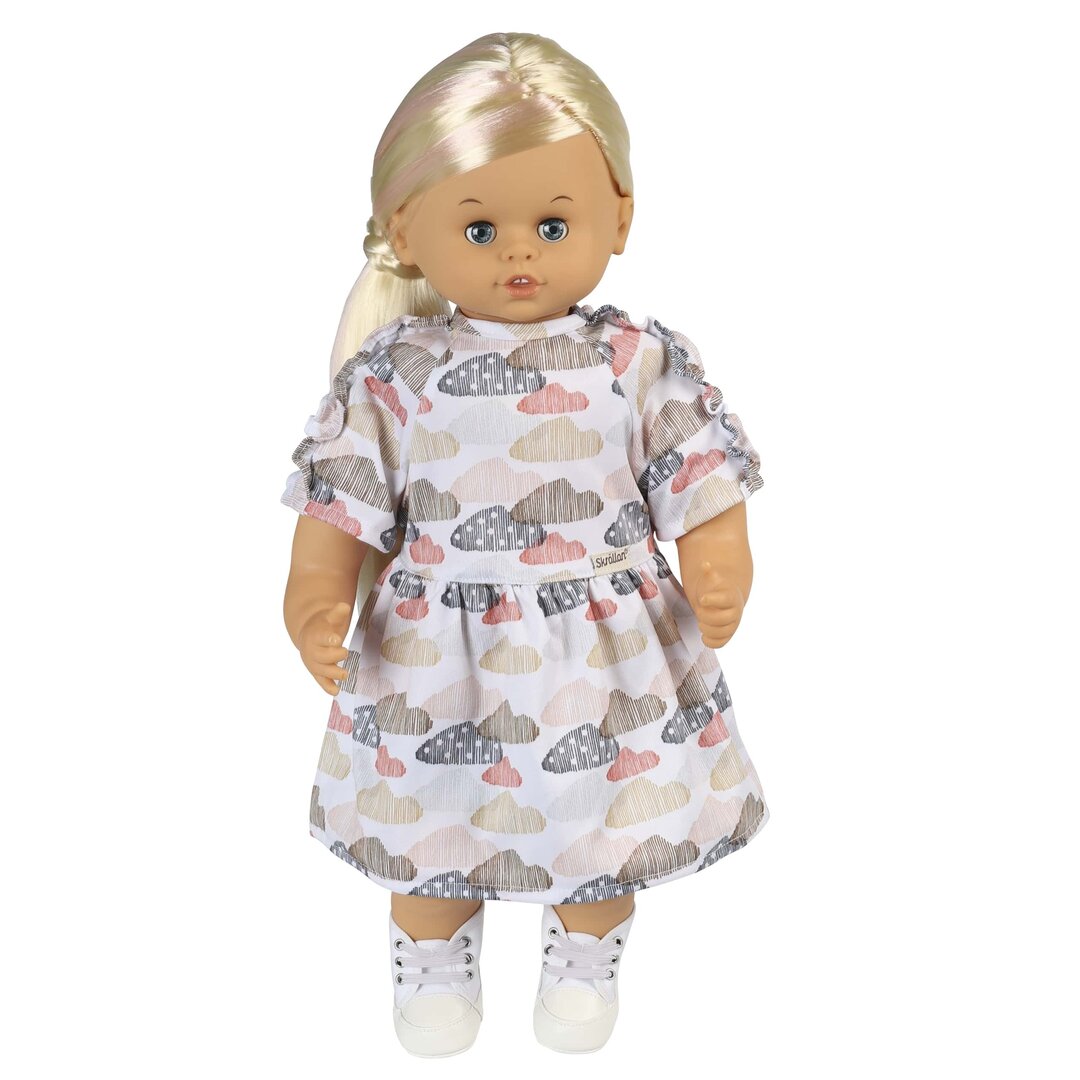 dodelijk Haalbaarheid Regelmatigheid Goodtoys.nl | Poppenkleding jurk met wolkjes (36 cm) | Speelgoed - Poppen &  Rollenspel speelgoed