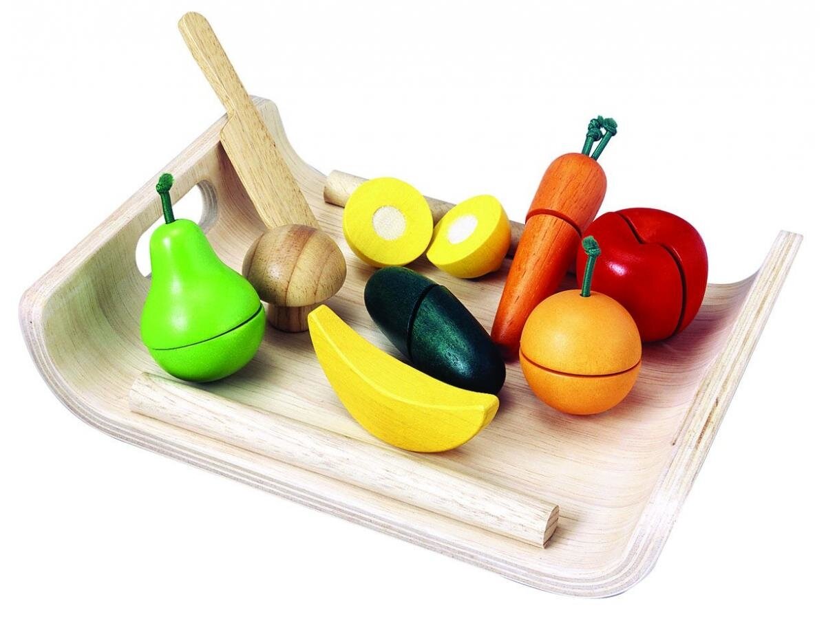 Verlenen Azië Reizende handelaar Goodtoys.nl | Assortiment groente en fruit snijset | Speelgoed - Poppen &  Rollenspel speelgoed
