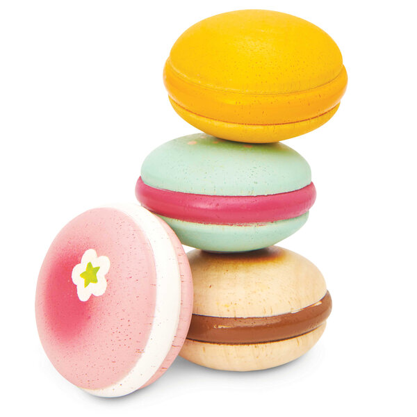 Houten Macarons (4 stuks)