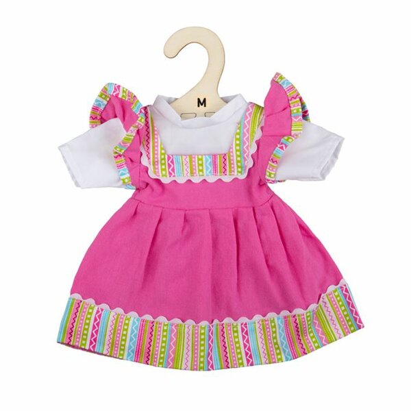 Kledingset 30 cm Roze jurk in dirndl stijl Medium