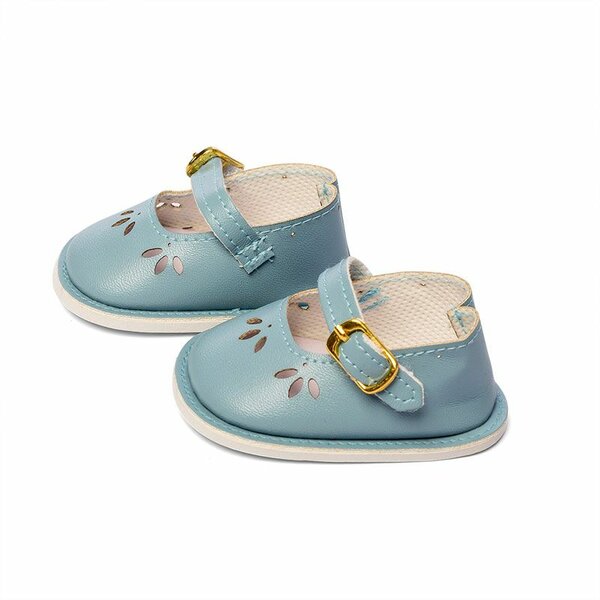 Poppenschoentjes licht blauw 45 cm