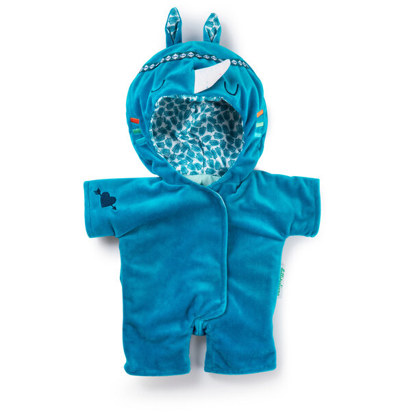 Lilliputiens Marius poppen Onesie Neushoorn