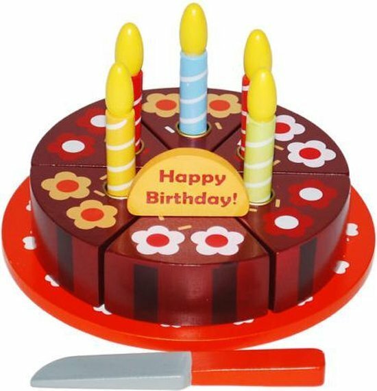 Verjaardagstaart om te snijden (14 delig)