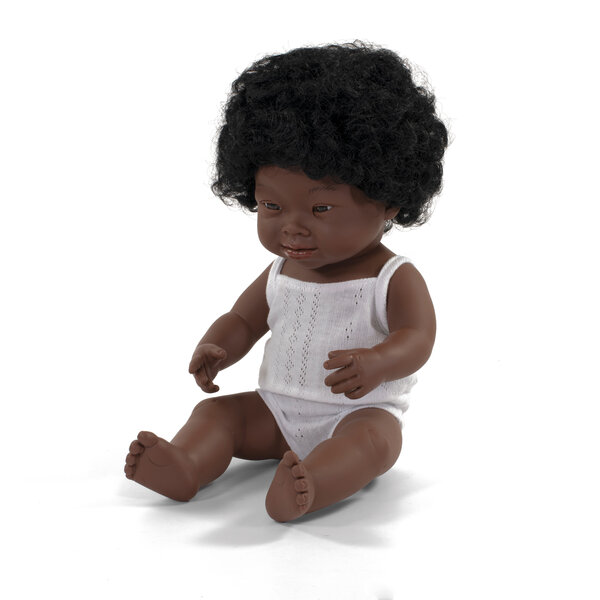 Afrikaans babymeisje met het syndroom van Down (38 cm)