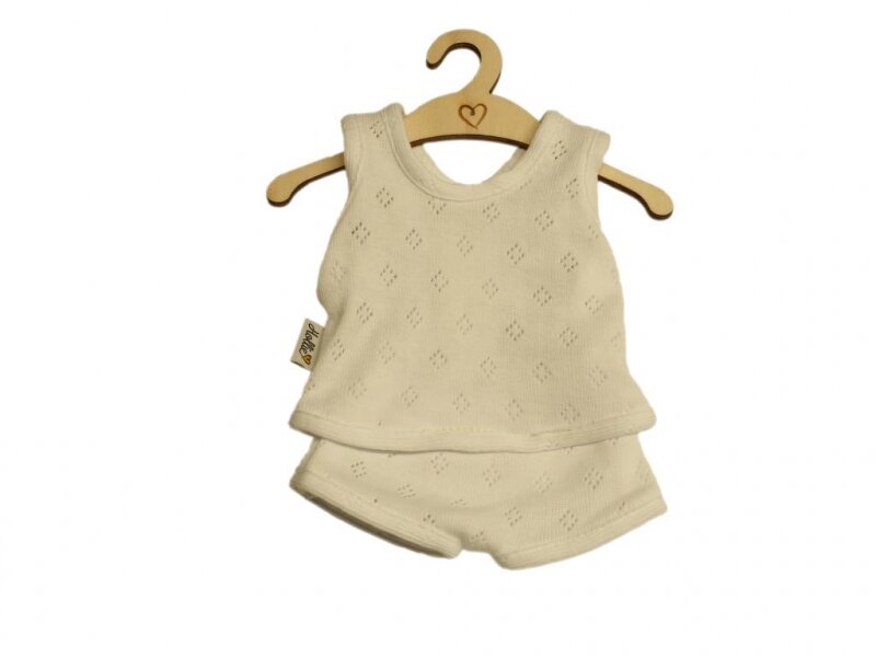 Poppenondergoed Ajour White (34 cm)