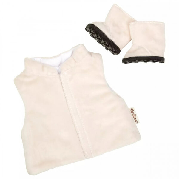 Poppenkleding vest en laarsjes (36 - 40 cm)