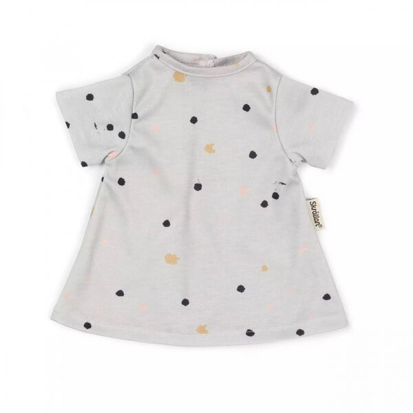 Poppenkleding jurk met stippen (36 - 40 cm)
