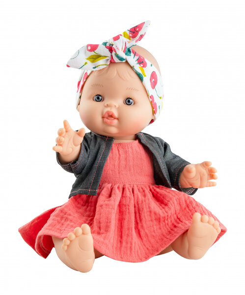 Gordis babymeisje Frederica gekleed (34 cm)