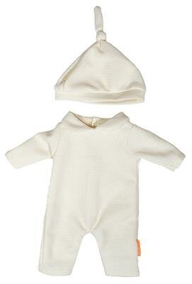 Poppenkleding Ecru 38 cm &ndash; Mutsje &amp; Boxpakje