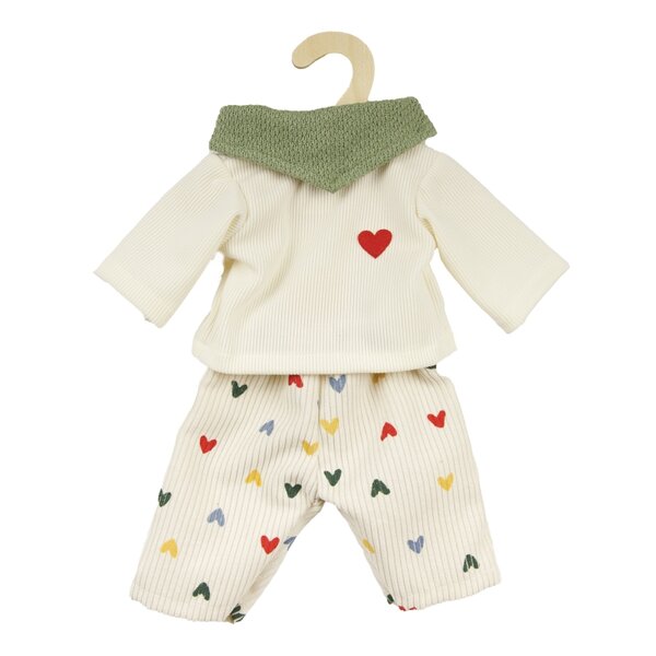 Broek met shirt Hart Confetti (35-45 cm)