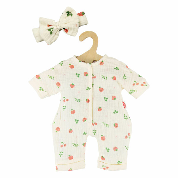 Poppenromper met haarband Fruit (28-35 cm)