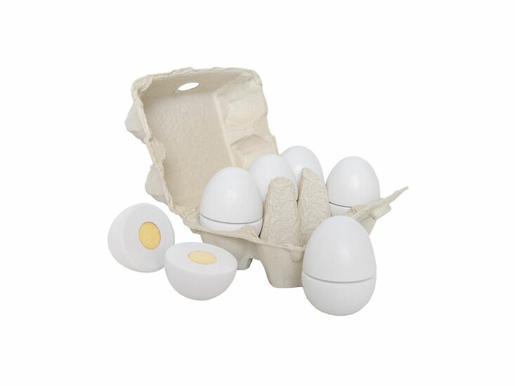 Eieren om te snijden in een eierdoos (7 delig)