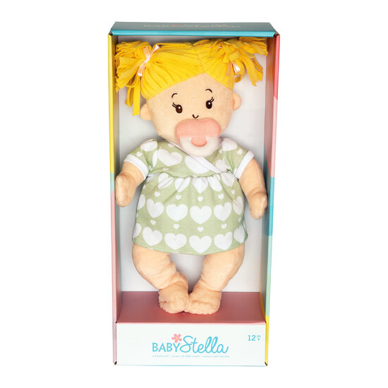 Stoffen pop Baby Stella Blonde Doll (38 cm) in doos