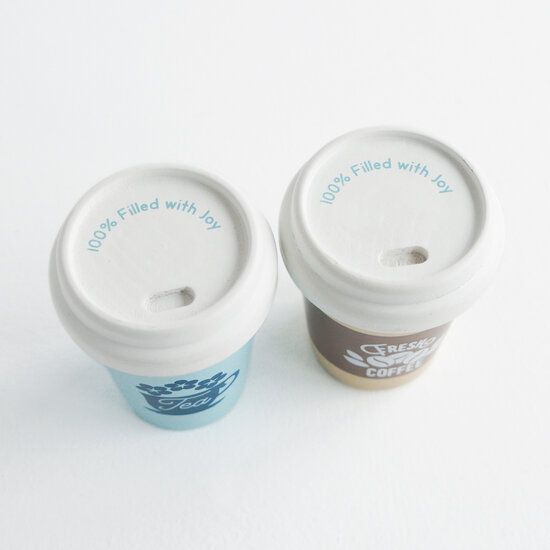 Eco cup, Thee en Koffie (2 delig) bovenkant