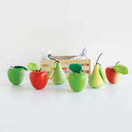 Appels en peren in houten kratje (7 delig)