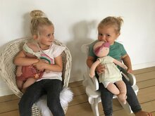 Meisjes met Lappenpop Baby Kaia 42 cm