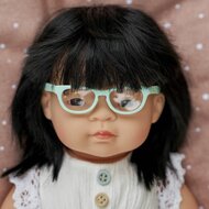 Miniland pop met poppenbril