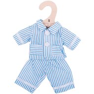 Kledingset 25 cm Blauw gestreepte pyjama Small