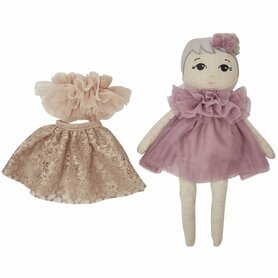 Stoffen pop Fleur met extra outfit (37 cm)