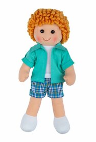 Stoffen pop Jacob 28 cm Small