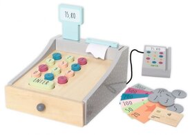 Speelkassa met accessoires en pinautomaat