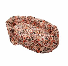 Poppendraagmand Retro Flowers (36 cm)