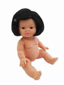 Gordis babymeisje Aziatisch met haar (34 cm)