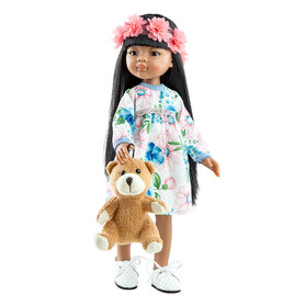 Amigas pop Meily met teddybeer (32 cm)