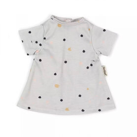 Poppenkleding jurk met stippen (36 - 40 cm)