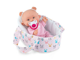 Babypop Nenote met reiswieg en speen met geluid (26 cm) 2 varianten