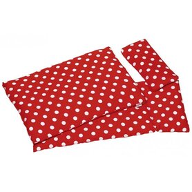 Poppenbeddengoed Rood met witte stippen (3 delig)