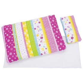 Poppenbeddengoed Gebloemd (3 delig)