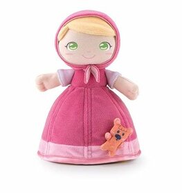 Stoffen pop Mary met teddybeer (24 cm)