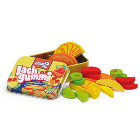 Lachgummi snoepjes in tinnen blik (17 delig)