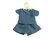 Poppenbroekje en Shirt Indigo (34-cm)