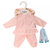 Poppenkleding joggingpak roze (36 - 40 cm)