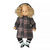 Poppenkleding winterjas (36 - 40 cm)