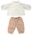 Poppenkleding Ecru/Beige – Sweater & Broek 38 cm